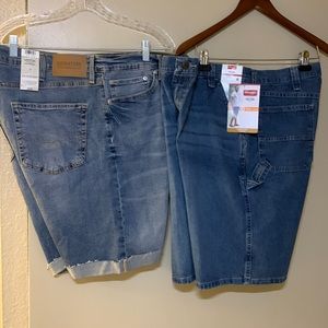 $15 Buy men’s size 38 Levi Strauss Slim cuffed shorts Get free Wrangler shorts